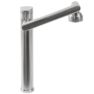 REA PACO Umývadlová batéria INOX, brúsený nikel, vysoká REA-B0537