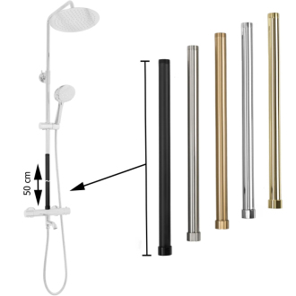 REA Predĺženie pre vaňovú/sprchovú súpravu, chróm 50cm REA-K0881