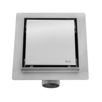 REA NEO Odtokový žľab 120x120, brúsený nikel REA-G6206