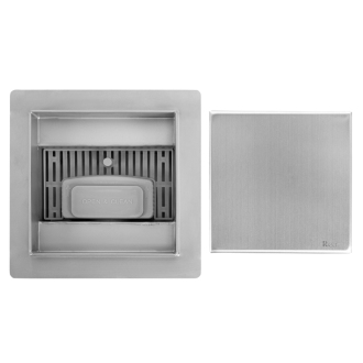 REA NEO Odtokový žľab 120x120, brúsený nikel REA-G6206