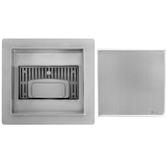 REA NEO Odtokový žľab 150x150 brúsený nikel REA-G6207