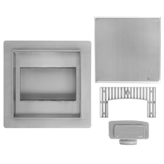 REA NEO Odtokový žľab 150x150 brúsený nikel REA-G6207
