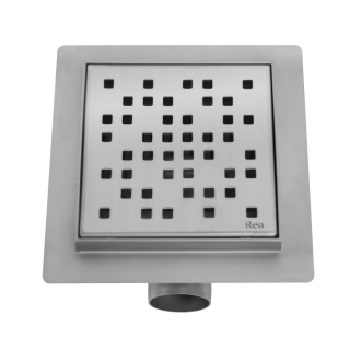 REA DOTS Odtokový žľab 120x120 brúsený nikel REA-G6202