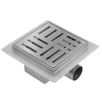 REA CROSS Odtokový žľab 150x150 brúsený nikel REA-G6201