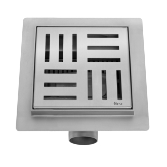 REA CROSS Odtokový žľab 150x150 brúsený nikel REA-G6201