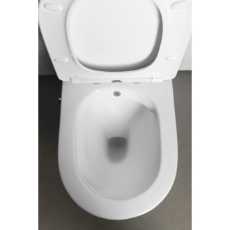 PACO RIMLESS WC kombi, integrovaná batéria a bidet. spŕška, spodný/zadný odpad PC1012RX