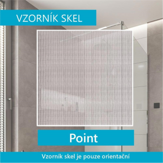 Mereo Lima sprchový kút, obdĺžnik, 110x80x190 cm, chróm ALU, sklo Point 6 mm, EC CK83412K
