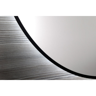 SHARON okrúhle LED podsvietené zrkadlo priemer 80cm, čierna mat (E28904CI) 31255CI