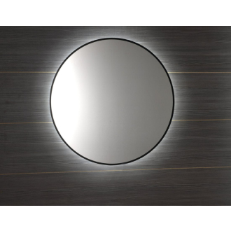 SHARON okrúhle LED podsvietené zrkadlo priemer 80cm, čierna mat (E28904CI) 31255CI