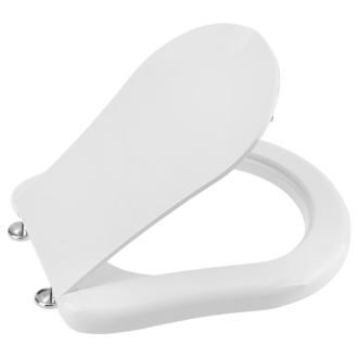 RETRO WC sedátko Soft Close, duroplast, biela/chróm 108901