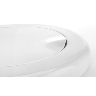 RETRO WC sedátko Soft Close, duroplast, biela/chróm 108901