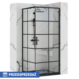 Rea Concept sprchovací kút 80x80, čierna REA-K5479