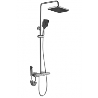 REA Sprchový set s termostatom - Rob Nickiel Brush Inox REA-P6624