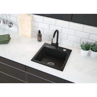 DEANTE ZORBA ZQZA211A Jednodrez 580x440x160, granit + batéria Nemezja