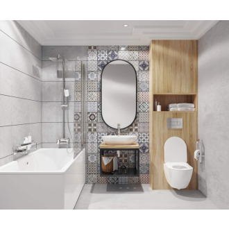 Deante PEONIA ZERO CDED6ZPW Závesné rimless WC vrátane sedátka, biela