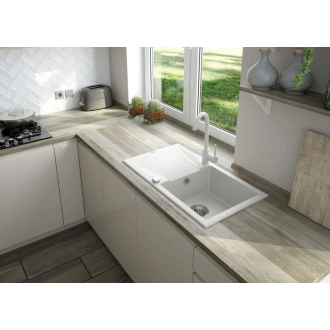 Deante SET ZQZVA113 Jednodrez s odkvapom + batéria, alabaster