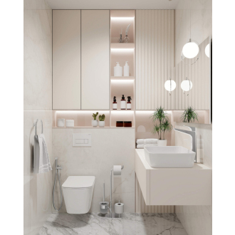 Deante HIACYNT NEW CDYD6ZPW Závesné WC rimless vrátane sedátka, biela