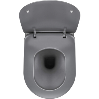 Deante PEONIA CDEDDZPW Závesné WC rimless vrátane sedátka, antracit