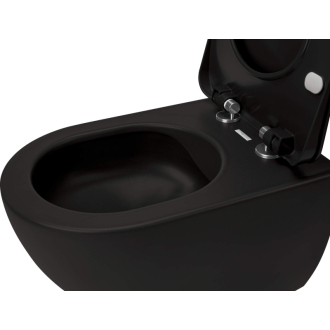 Deante PEONIA CDEDNZPW Závesné WC rimless vrátane sedátka, čierna