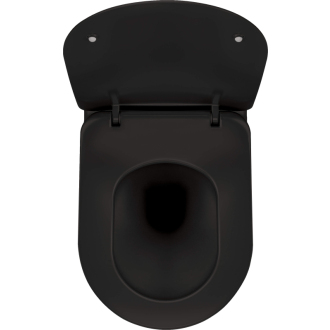 Deante PEONIA CDEDNZPW Závesné WC rimless vrátane sedátka, čierna