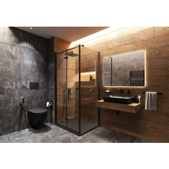 Deante PEONIA CDEDNZPW Závesné WC rimless vrátane sedátka, čierna