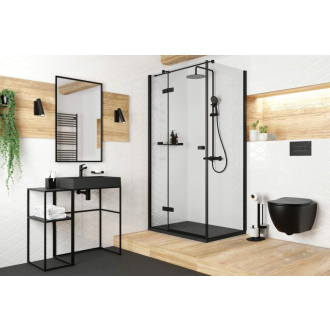 Deante PEONIA CDEDNZPW Závesné WC rimless vrátane sedátka, čierna