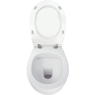 Deante SILIA CDLD6ZPW Závesné WC rimless vrátane sedátka, biela