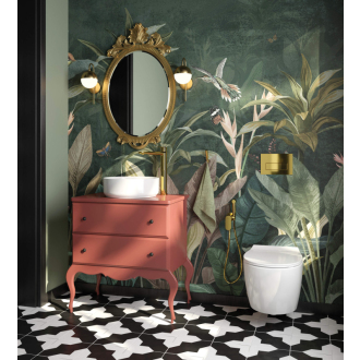 Deante SILIA CDLD6ZPW Závesné WC rimless vrátane sedátka, biela