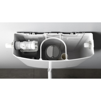 Splachovacia nádržka vrátane mechanizmu, bočná, polypropylén T1801-S