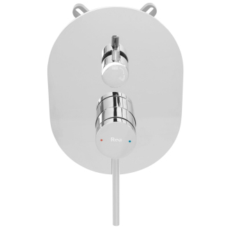 REA Oval podomietkový sprchový set, vrátane boxu, chróm REA-P8415