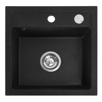 Rea West granitový drez, Black metelic ZLE-00121