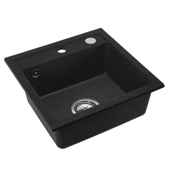 Rea West granitový drez, Black metelic ZLE-00121