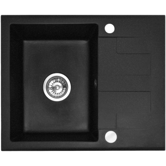 Rea North granitový drez, black metalic ZLE-00126