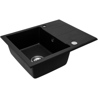 Rea North granitový drez, black metalic ZLE-00126