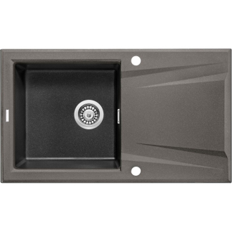 DEANTE PRIME BICOLOR ZSR_T11G Jednodrez s odkvapom, granit antracit-grafit