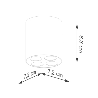 ZOE Stropné svetlo, biela LED SL.1209