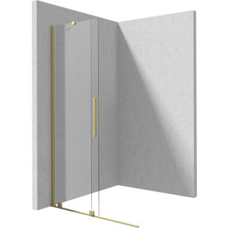 Deante JASMIN posuvné walk-in, brúsené zlato 100x195 cm KTJ_R30R