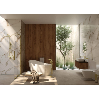 Deante JASMIN posuvné walk-in, brúsené zlato 100x195 cm KTJ_R30R
