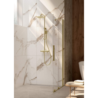 Deante JASMIN posuvné walk-in, brúsené zlato 100x195 cm KTJ_R30R