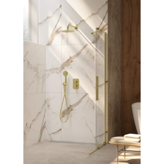 Deante JASMIN posuvné walk-in, brúsené zlato 100x195 cm KTJ_R30R