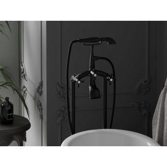MEXEN RETRO Black batéria vaňová, voľne stojaca 75933-70