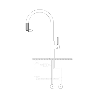 Omnires SWITCH Drezová batéria so sadou filtra D1, mosadz SW9057-FD1BSB