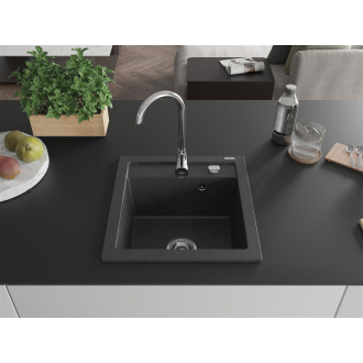 Mexen VITO Jednodrez 520x490x210, granit čierna 6503521000-76