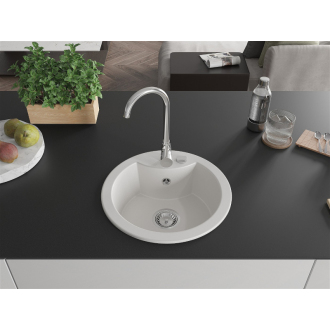 Mexen DIEGO Jednodrez 488x488x167, granit biela 6512481000-20