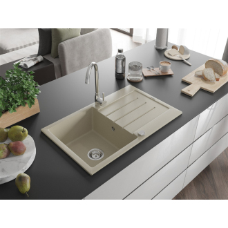 Mexen BRUNO Jednodrez s odkvapom 795x495x200, granit béžová 6513791010-69