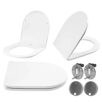 Rea Toaletní sedátko, biela - duroplast REA-C6001