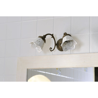 BRINDISI svietidlo 2xE14, 40W, 230V, keramické tienidlo, bronz MC052