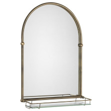 TIGA zrkadlo s policou 48x67cm, bronz HZ206