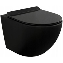Mexen LENA BLACK WC závesný klozet rimless, Slim, duroplast 3322XX85