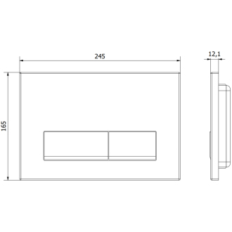 TECEdrainline rovný žľab s prírubou120cm 601201